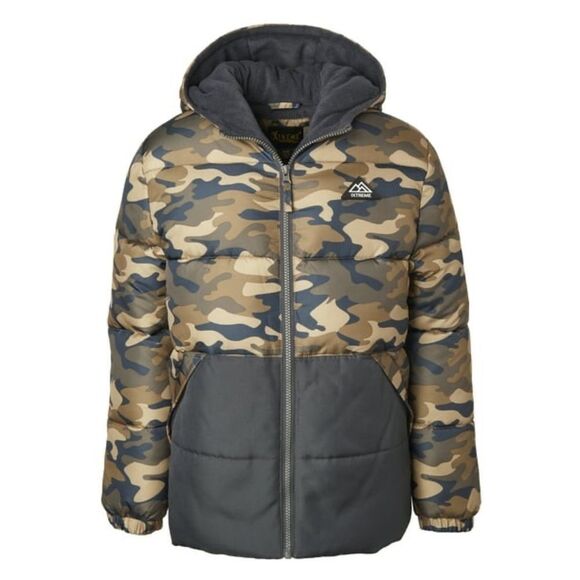 Ixtreme Boys Hooded Color block Puffer Winter Jacket Size 18US - Picture 1 of 11